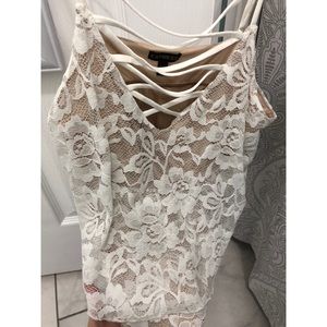 Express lace up/ Lace top